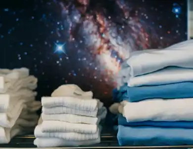 Blue Folded Galaxy Clothes